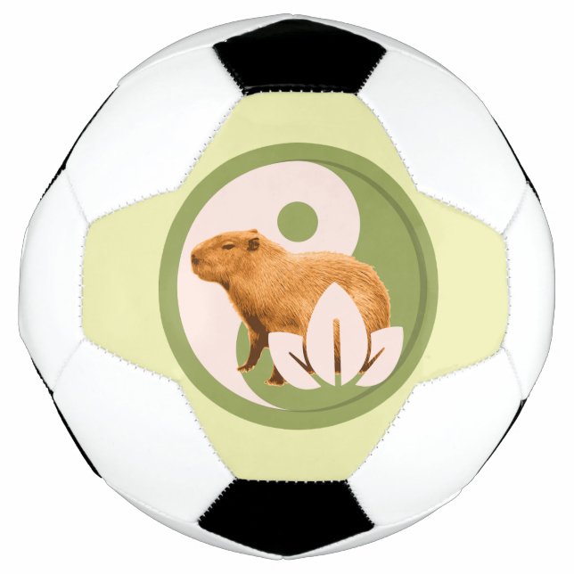 Ballon De Foot Zen Capybara Yin Yang (Devant)