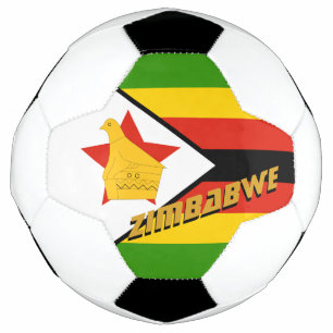 Ballon De Foot Zimbabwe Football & Zimbabwe Flag / Sport