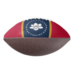 Ballon de football américain avec drapeau du Missi