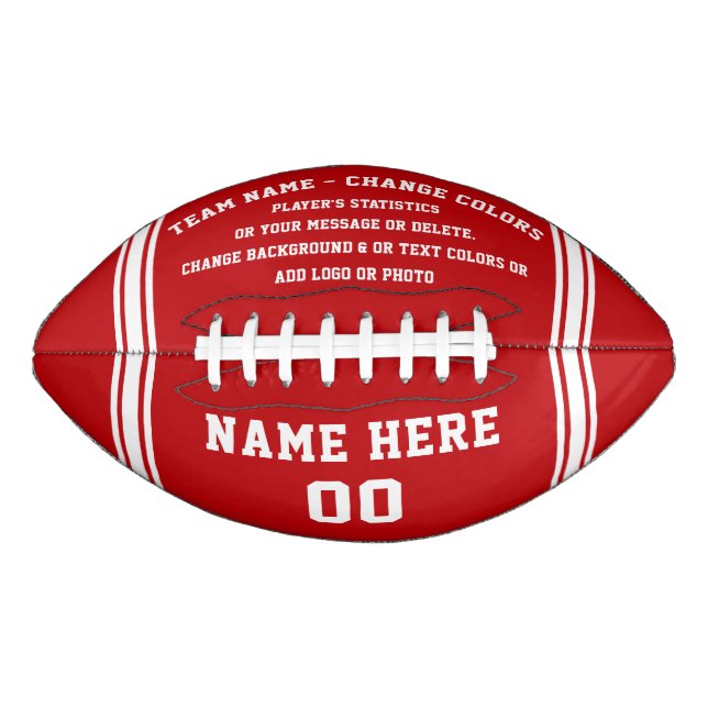 Ballon de football américain personnalisé. MODIFIE (Devant)