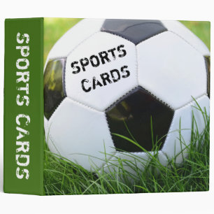 Ballon de football dans l'herbe 2" classeur de