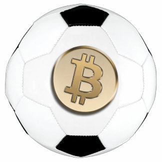 Ballon de football / football Bitcoin doré