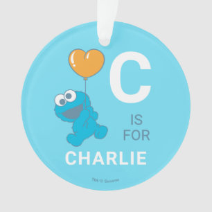 Ballon en forme de cœur de Cookie Monster