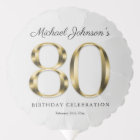 80e anniversaire Gris Solid Gold Typographie perso