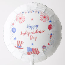 Aquarelle 4 juillet fête de l'indépendance