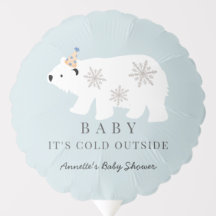 Bébé Ours Polaire Il fait froid dehors Baby shower