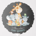 Chalkboard Watercol Cute Safari Jungle Baby