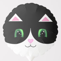 Cute Tuxedo Chat Happy Face