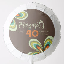 Fête super du 40e anniversaire les années 70 Fleur