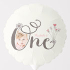 Whimsical One Rose Baby Girl 1er anniversaire Phot