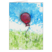 Ballon rouge heureux