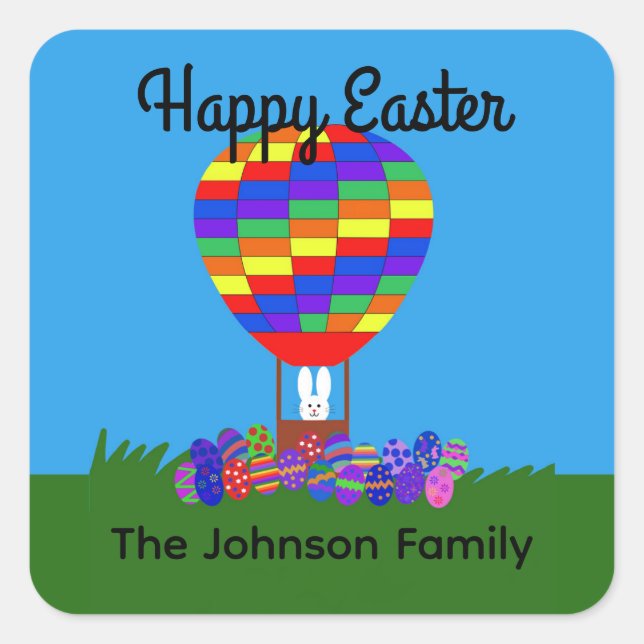 Ballons à air chaud Bunny #2 Stickers (Devant)