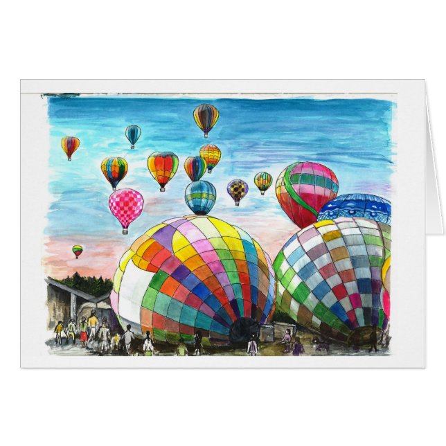Ballons à air chauds avec des rêves (Devant horizontal)