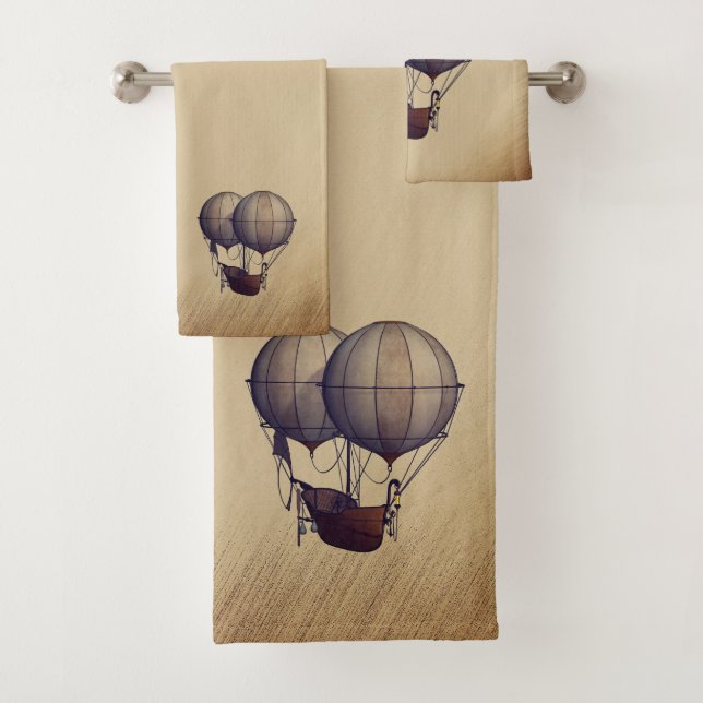 Ballons à vapeur à air chaud avec navire (En situation)