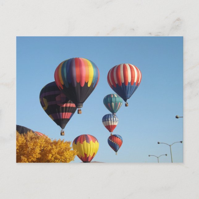 Ballons Arrivés Carte Postale (Devant)
