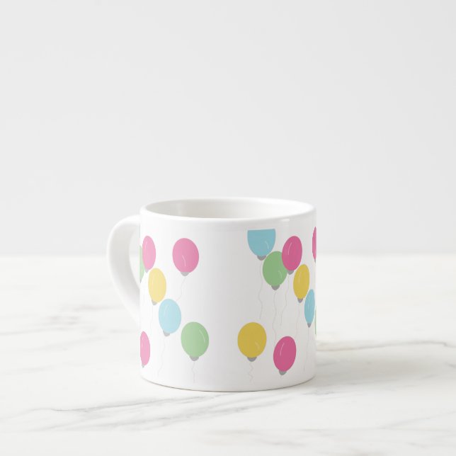 ballons autour de la tasse (Devant gauche)
