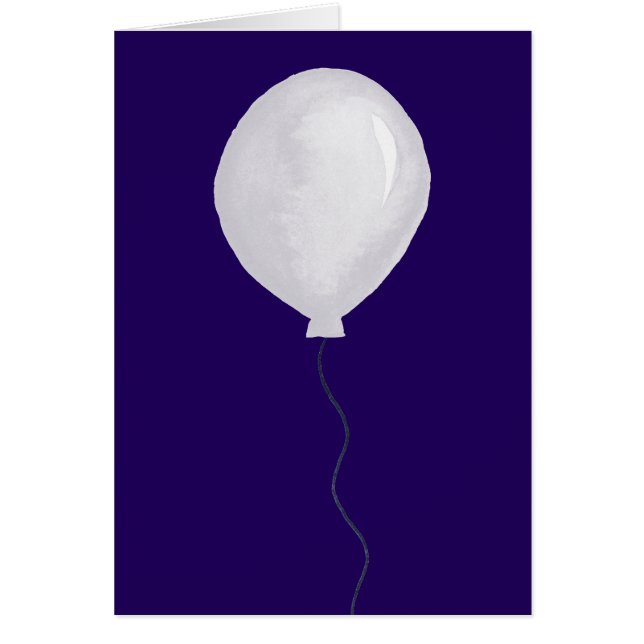 Ballons blancs se lever au-dessus de la carte de v (Devant)