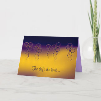 Ballons ~ Carte de voeux