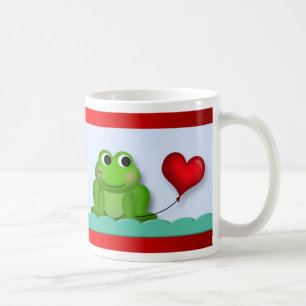Ballons Coeur Froggy mignonne Saint Valentin Mug