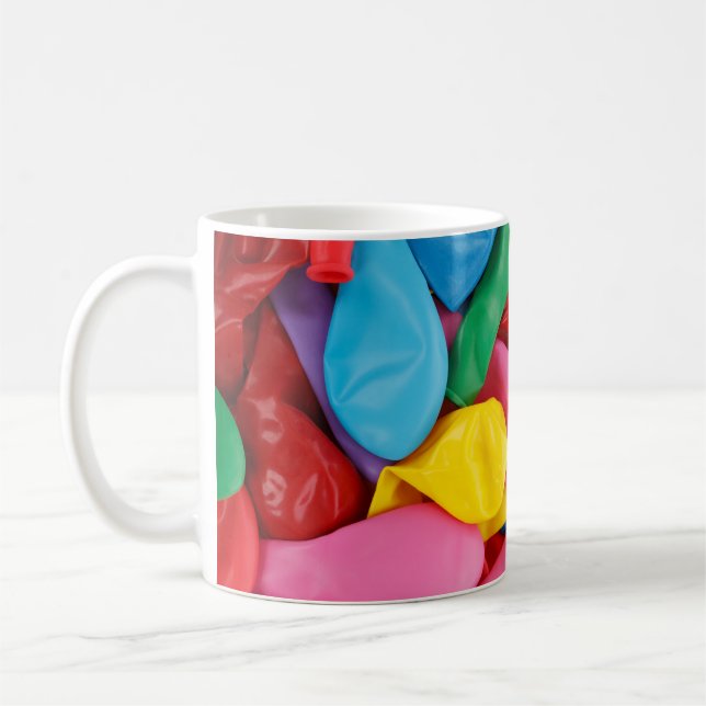 Ballons colorés non gonflés Mug (Gauche)