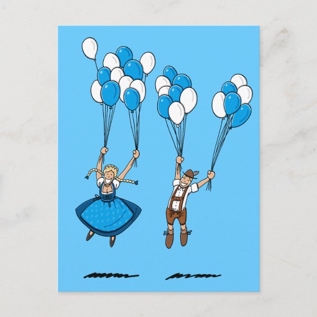 Ballons de cartes postales BEAU FESTIVAL Couple (Devant)