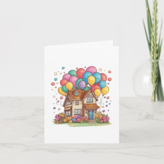 Ballons de fête et blanc de maison (Devant)