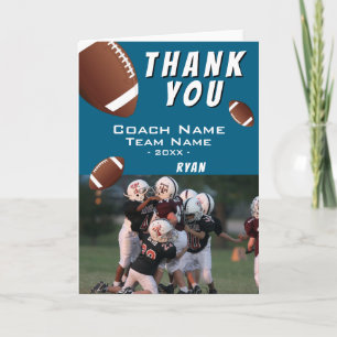 Ballons de football américain Merci Coach Photo