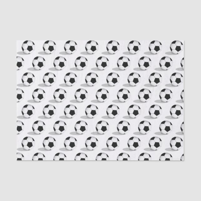 Ballons de football avec le papier de soie de soie (Recto)