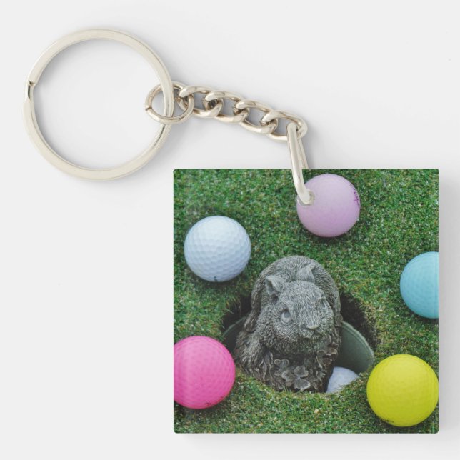 Ballons de golf de lapin et de couleur (Devant)