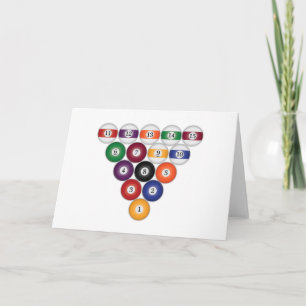 Ballons de piscine / Billard : Cartes de voeux