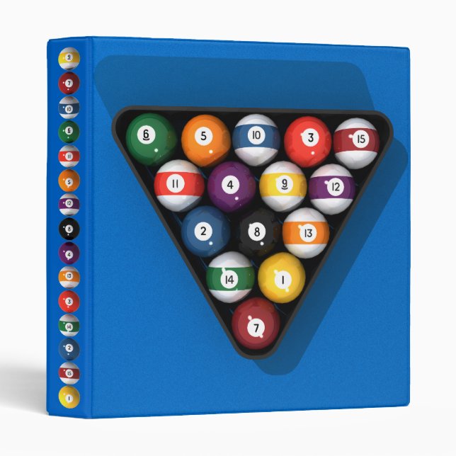 Ballons de piscine / Billard : Classeur personnali (Devant/Côté)