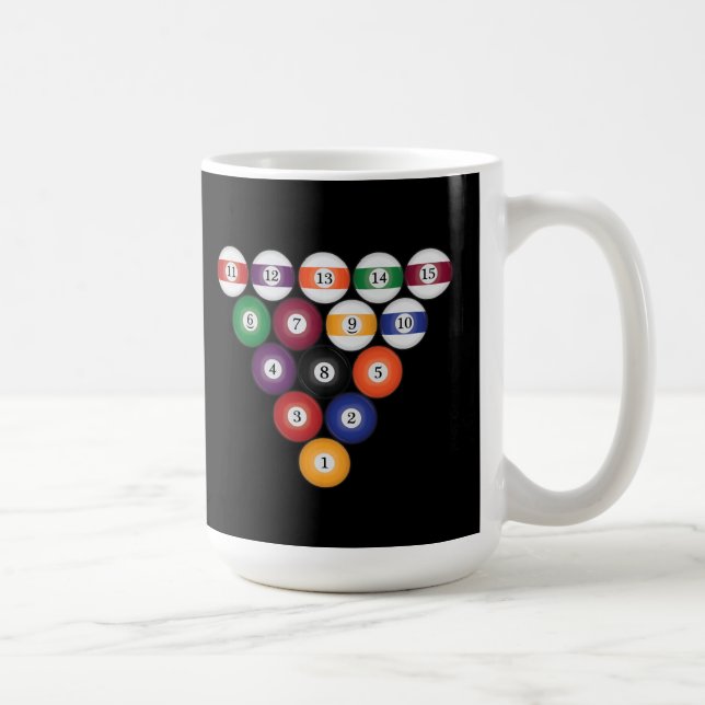 Ballons de piscine / Billard : Mugs de café (Droite)