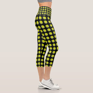 Ballons De Tennis Jaune, Leggings Capris Haute Tai