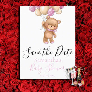 Ballons d'ours en peluche Blanc la carte postale D
