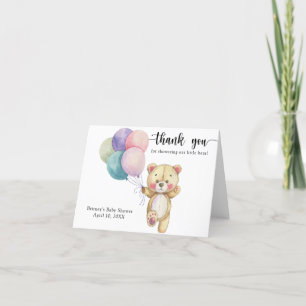 Ballons d'ours en peluche - merci