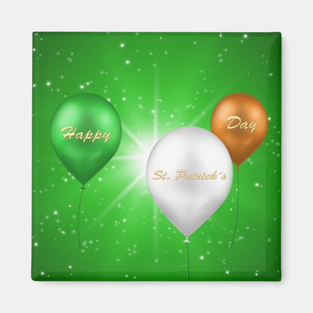 Ballons irlandais de la Saint-Patrick - Magnet (Devant)