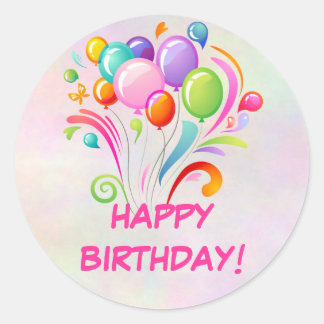 Ballons Stickers Anniversaire