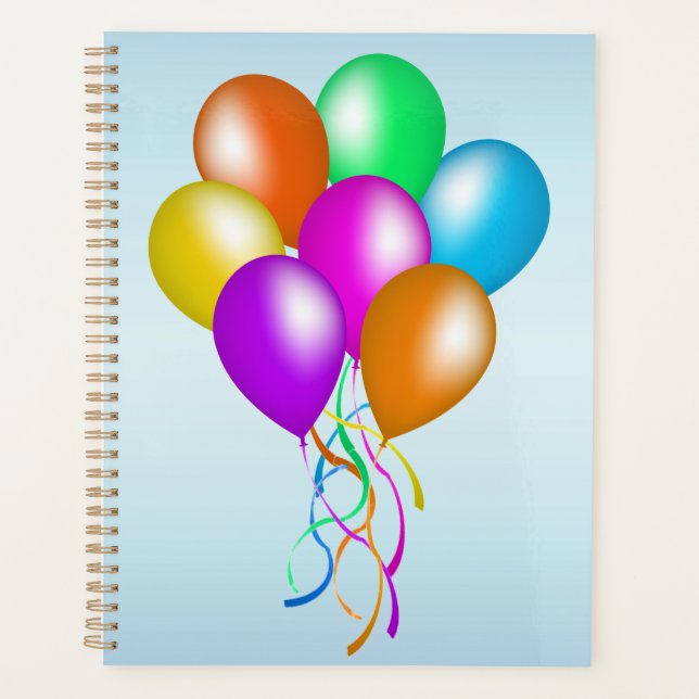 Ballons vibreurs lumineux multicolores bleu (Devant)