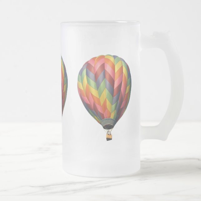 Balloon2 Frosted Glass Beer Mug (Right)