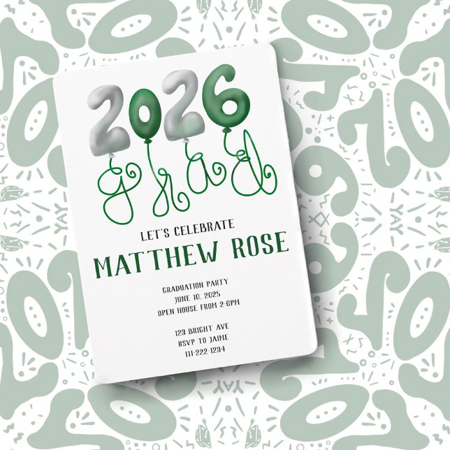 Balloon 2026 Grad Invitation (Creator Uploaded)