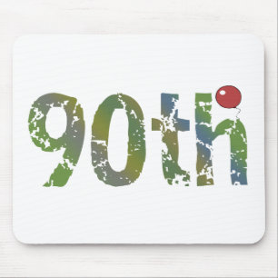 Balloon 90th Birthday Gifts Mouse Pad