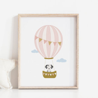Balloon à air chaud Dalmatie Nursery & Kids Poster