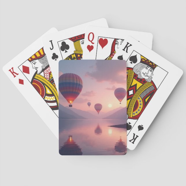 Balloon Adventure Dreams Playing Cards (Back)