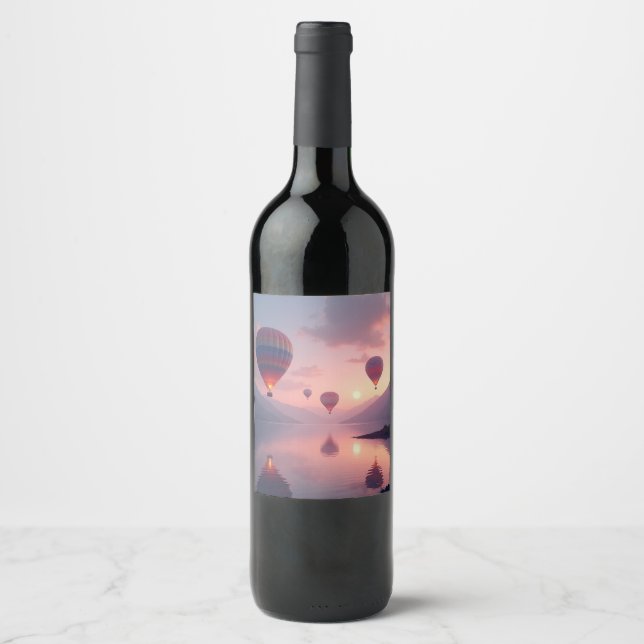 Balloon Adventure Dreams Wine Label (Front)