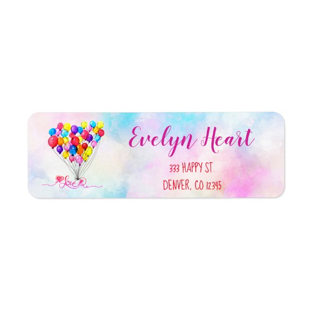 BALLOON AMOUR Fille Coeur Nuage rose Rouge Personn (Devant)