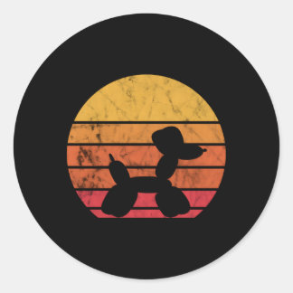Balloon Animal Balloon Balloon Twister Classic Round Sticker