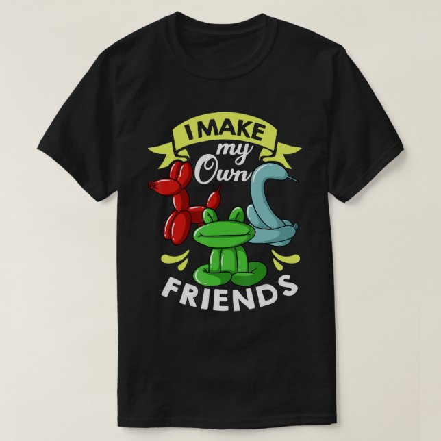 Balloon Animal Gift Artist Twister Twisting T-Shir T-Shirt (Design Front)