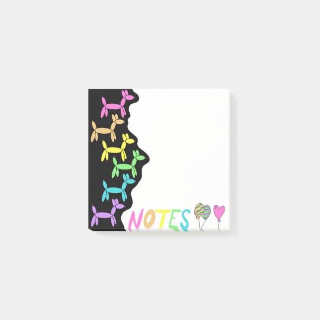 Balloon animal post-it notes (Front)
