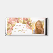 Balloon Arch rose & or Photo Sweet 16 Merci