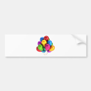 balloon balloons custom personalize Anniversaries Bumper Sticker